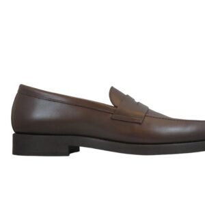 Mocassim de Travessão em Pele Castanha