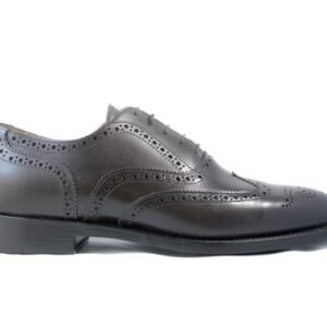 Sapatos de Cordões Clássicos em Pele Castanha