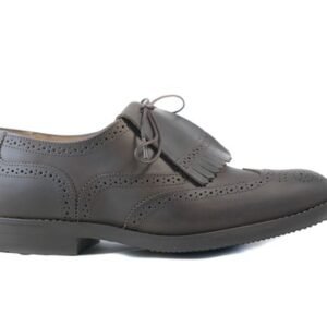 Sapatos de Cordões Rústicos em Pele Pull-Up